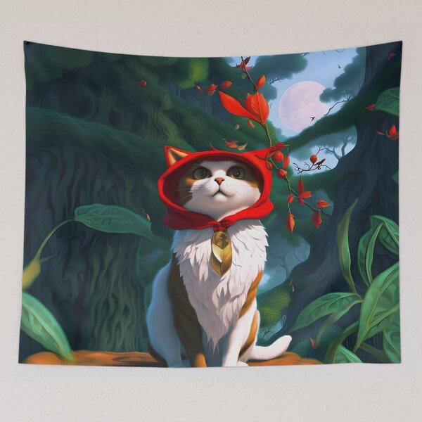 Item preview, Imbir Cat in the Magic Forest designed and sold by Bright-Moonrise.