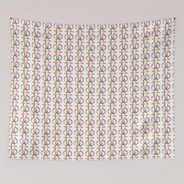 Item preview, Watercolour Rainbow Circles Lesbian Pride Venus Symbol (WLW) designed and sold by RyanGDesign.