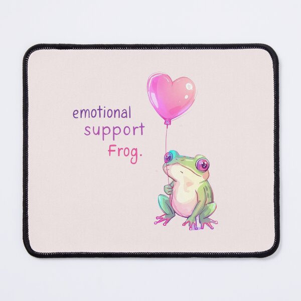 Item preview, Emotional support frog designed and sold by Pastel & Neon art store.