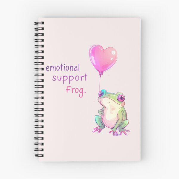 Item preview, Emotional support frog designed and sold by Pastel & Neon art store.
