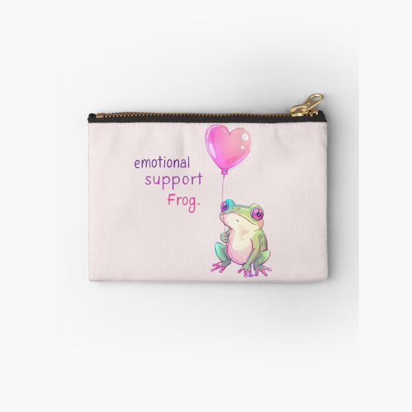 Item preview, Emotional support frog designed and sold by Pastel & Neon art store.