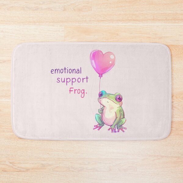 Item preview, Emotional support frog designed and sold by Pastel & Neon art store.