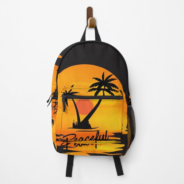 Item preview, Peaceful Sunset coconut Trees Tropical Beach Graphic designed and sold by lovelynong.