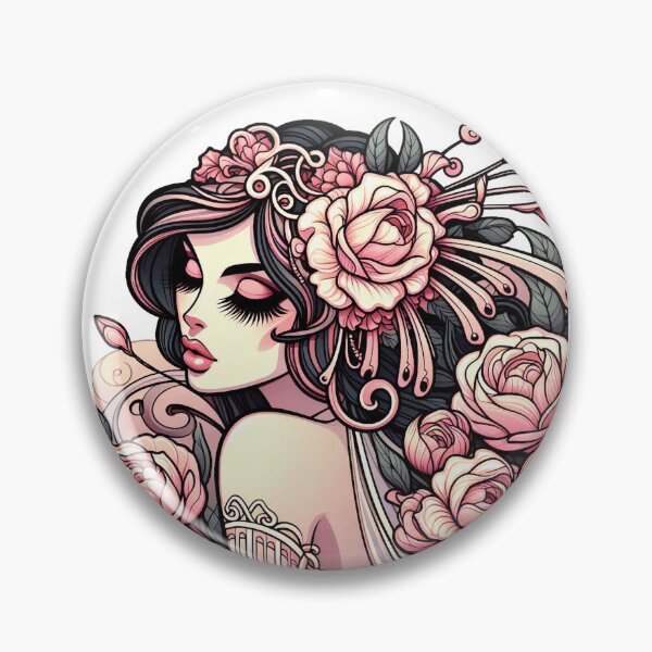 Item preview, Rosalie With Peonies designed and sold by MeadowPixieArts.