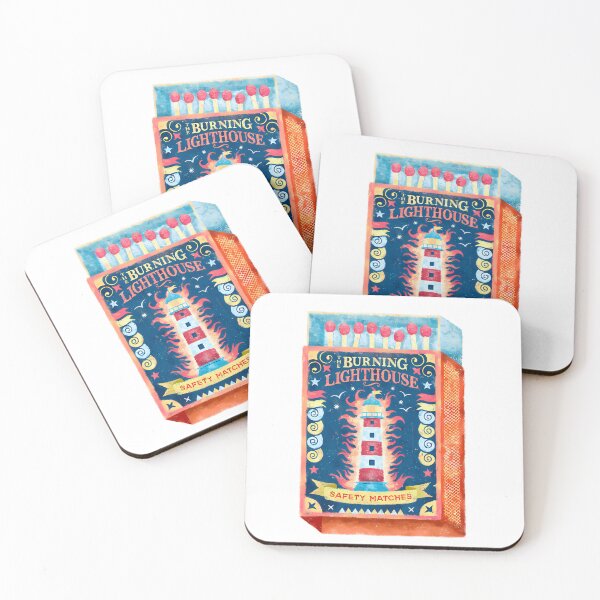 Item preview, The Burning Lighthouse – Vintage Matchbox Design designed and sold by MinilistTime.