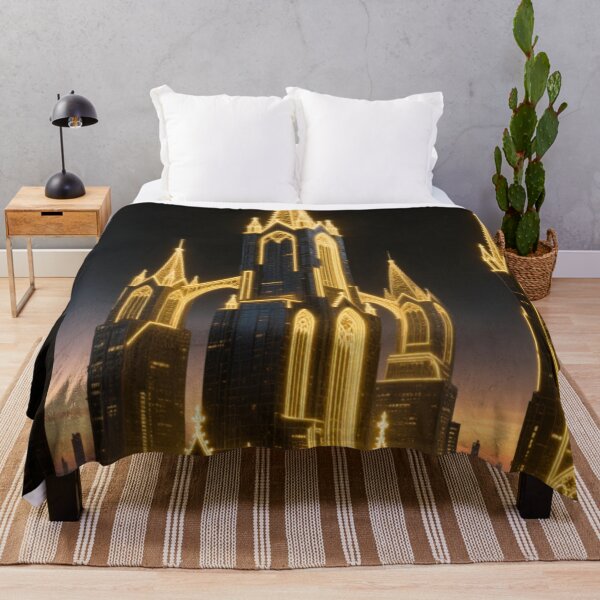 Item preview, Golden Cathedral of Dreams – Fantasy Gothic Castle Art designed and sold by ArtiQreate.