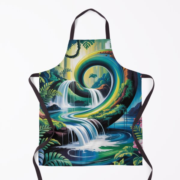 Item preview, Еxotic landscape with a mesmerizing waterfall. designed and sold by Lilashakti ⭐️ ⭐️ ⭐️ ⭐️ ⭐️.