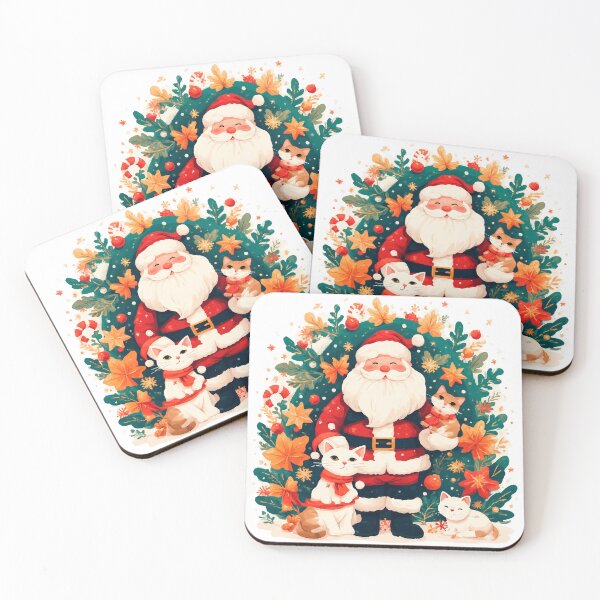 Item preview, Santa Claus and Feline friends designed and sold by Maioriz.