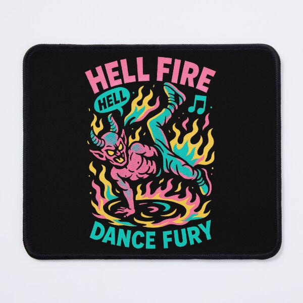Item preview, Hell Fire Dance Fury Retro Dancing Devil Illustration designed and sold by SholoStudio.