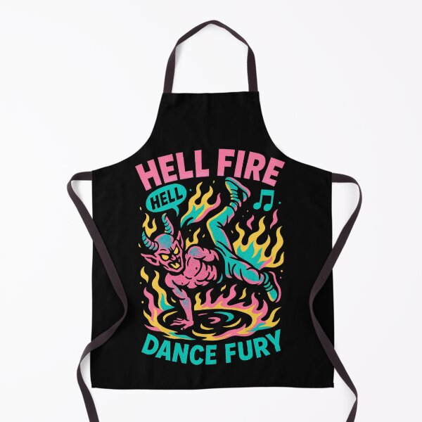 Item preview, Hell Fire Dance Fury Retro Dancing Devil Illustration designed and sold by SholoStudio.