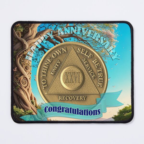 Item preview, 26 Year Coin Recovery Anniversary Tree of Life designed and sold by ApexDesigners.