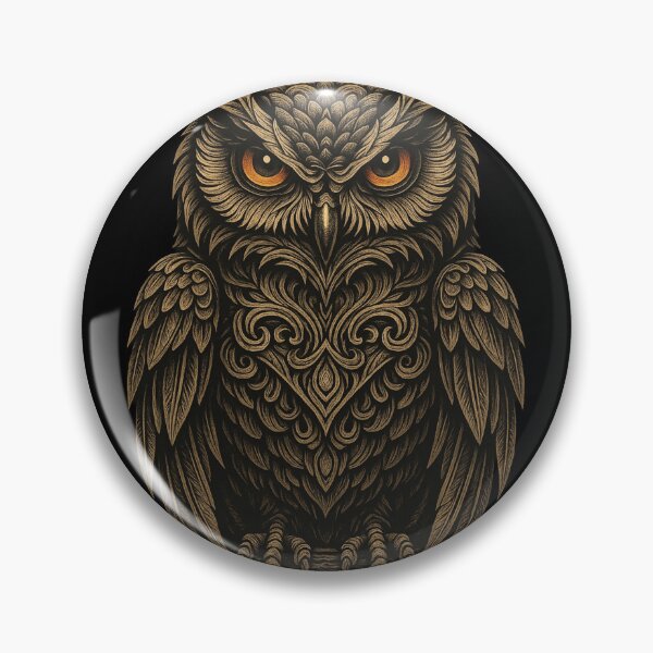 Item preview, Nocturnal Majesty – Tattoo Owl  designed and sold by getpressedshirt.