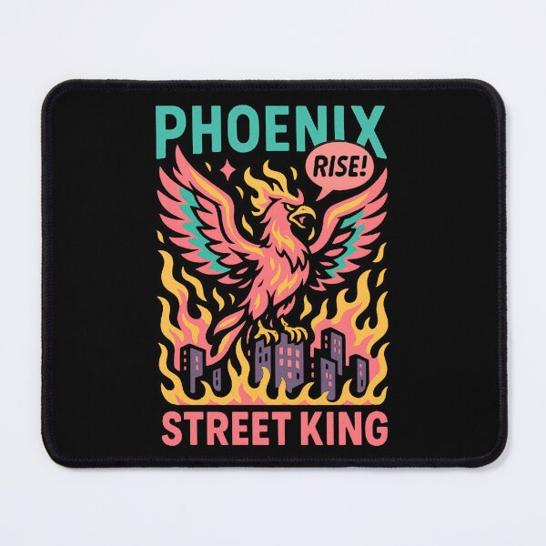 Item preview, Phoenix Rise Street King Retro Streetwear Art designed and sold by SholoStudio.