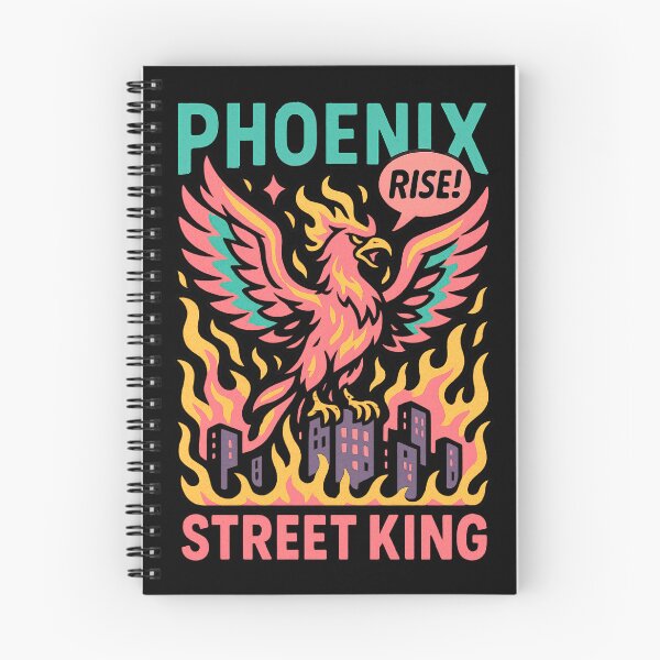 Item preview, Phoenix Rise Street King Retro Streetwear Art designed and sold by SholoStudio.