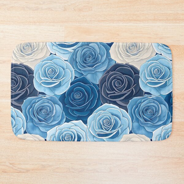 Item preview, Blue rose pattern designed and sold by trendspatterns.