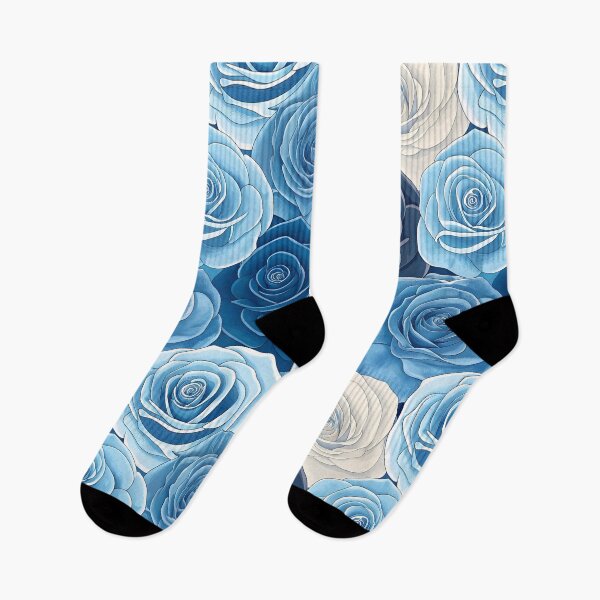 Item preview, Blue rose pattern designed and sold by trendspatterns.