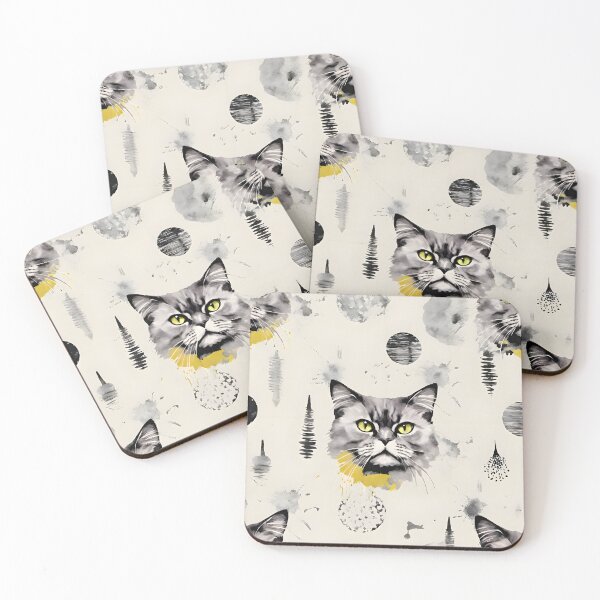 Item preview, Mystical Cat with Ornate Details designed and sold by Dream Garden.