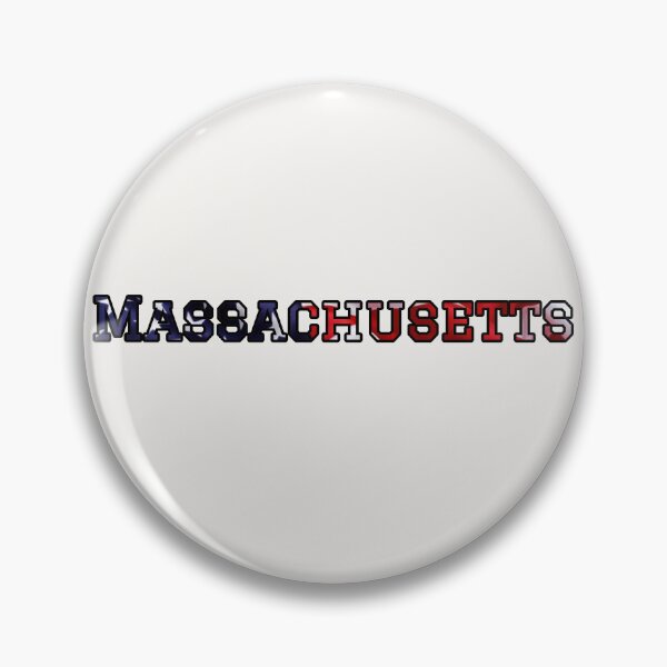 Item preview, Massachusetts USA Flag Typography – Patriotic Stars and Stripes American Pride Design designed and sold by Long Family Gifts.