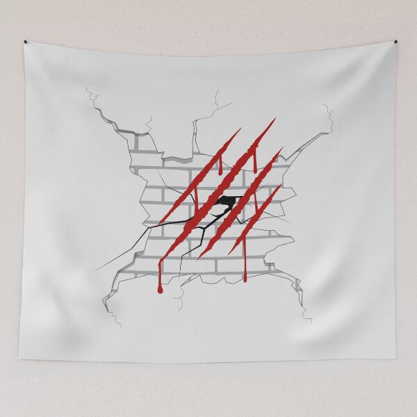 Item preview, Monster Claw Slash on Cracked Wall designed and sold by Little-Miracle.