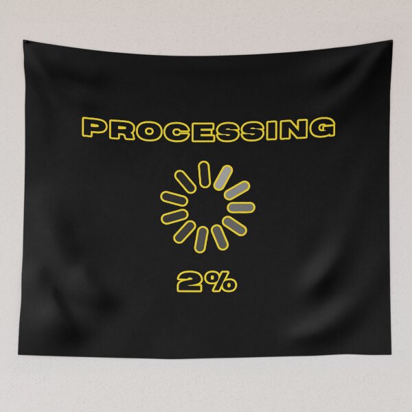 Item preview, Processing, black and yellow simple artwork designed and sold by silent-violin.