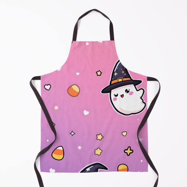 Item preview, Kawaii Witchy Ghost & Candy Corn Sticker Pack - Halloween Gradient Cutouts designed and sold by MoonlitDoodles1.