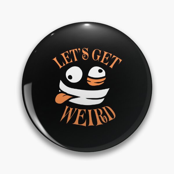 Item preview, Let's Get Weird Crazy Cartoon Face Mad Happy designed and sold by shirt-o-mat.