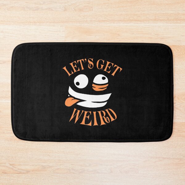 Item preview, Let's Get Weird Crazy Cartoon Face Mad Happy designed and sold by shirt-o-mat.