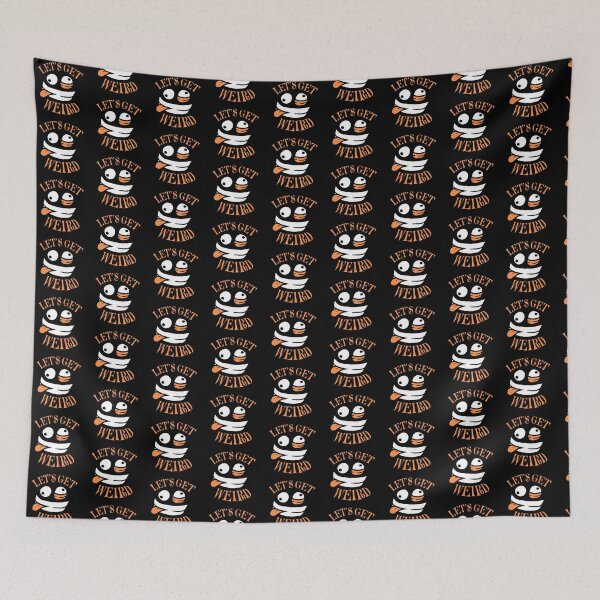 Item preview, Let's Get Weird Crazy Cartoon Face Mad Happy designed and sold by shirt-o-mat.