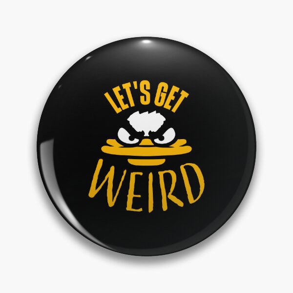 Item preview, Let's Get Weird Crazy Evil Mad Duck Bird designed and sold by shirt-o-mat.