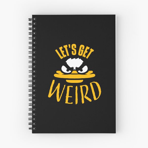Item preview, Let's Get Weird Crazy Evil Mad Duck Bird designed and sold by shirt-o-mat.