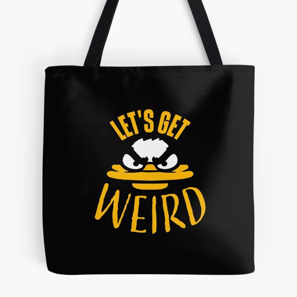 Item preview, Let's Get Weird Crazy Evil Mad Duck Bird designed and sold by shirt-o-mat.