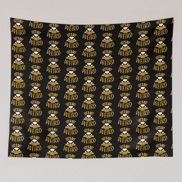 Item preview, Let's Get Weird Crazy Evil Mad Duck Bird designed and sold by shirt-o-mat.