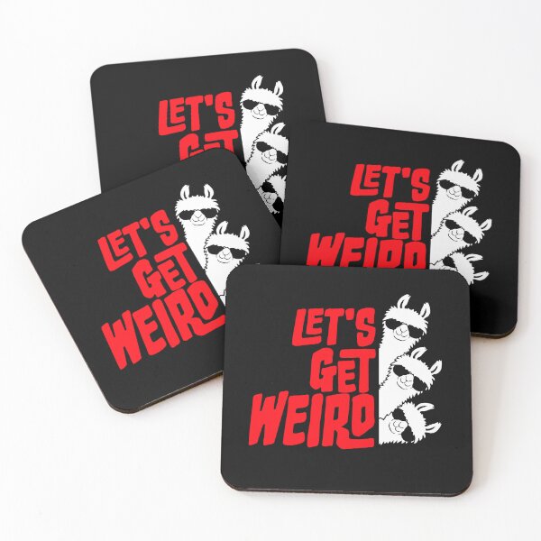 Item preview, Let's Get Weird Llama Team Friends Crew Sunglasses designed and sold by shirt-o-mat.