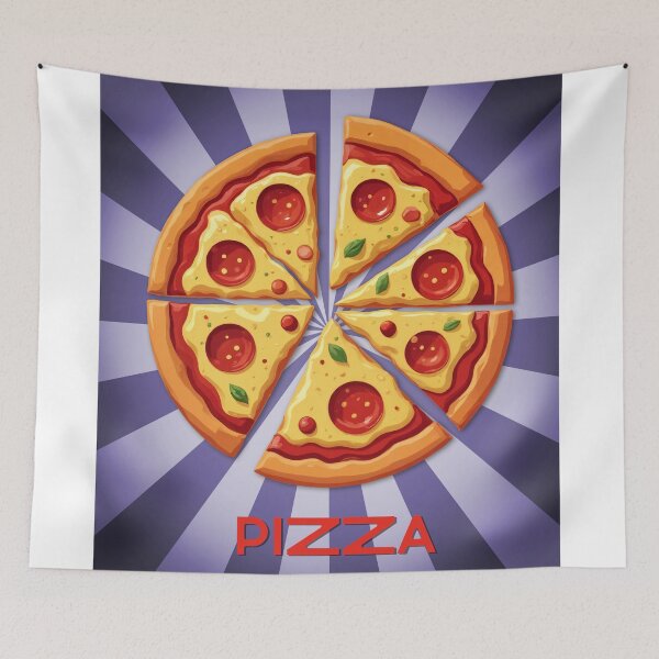 Item preview, Pepperoni Power: Retro Pizza Pop Art Explosion designed and sold by ForeverPrintsOK.