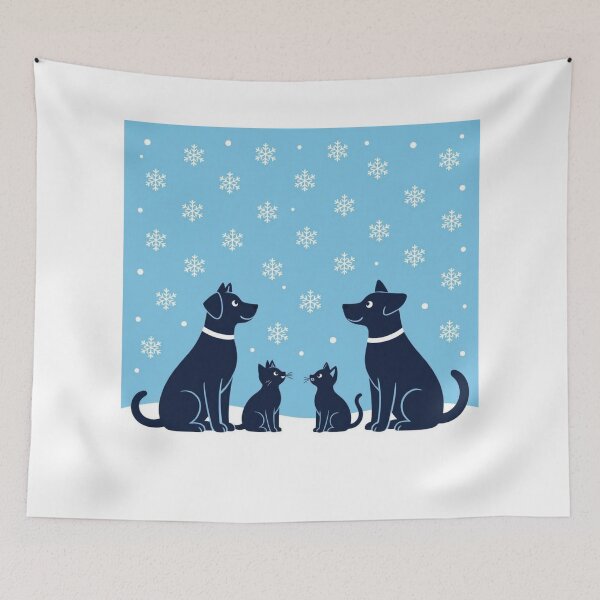 Item preview, Paws and Snowflakes designed and sold by PetJoyPrintsCO.