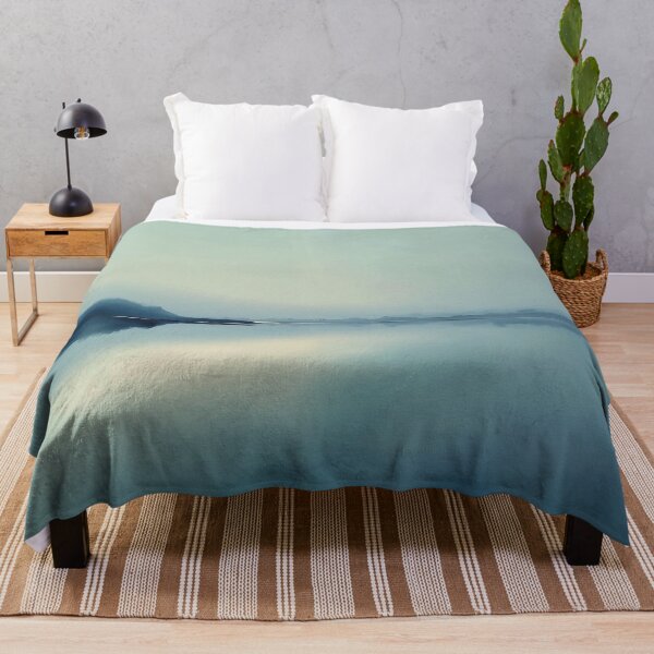 Item preview, Misty Dawn Watercolor | Blue Horizon Landscape designed and sold by solynneart.