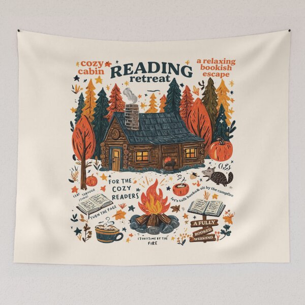 Item preview, Cozy Cabin Reading Retreat designed and sold by kjanedesigns.
