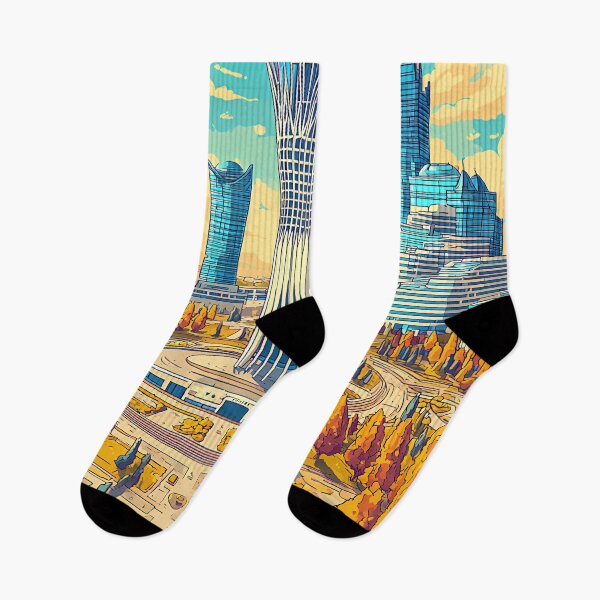 Item preview, Kazakhstan Illustration Travel Art Vintage designed and sold by KrisSidDesigns.