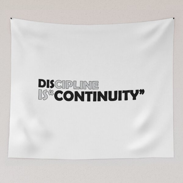 Item preview, discipline is continuity designed and sold by Positive Mindzet!.