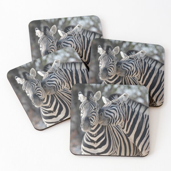 Item preview, Whispers in Stripes — Affectionate Plains Zebras, Etosha designed and sold by DavideAntoniani.