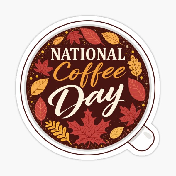 Item preview, National Coffee Day Autumn Art. designed and sold by alik7.