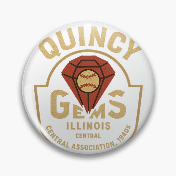 Item preview, Quincy Gems – Vintage Illinois Baseball Logo (Central Association, 1940s) designed and sold by BackstopAndCo.