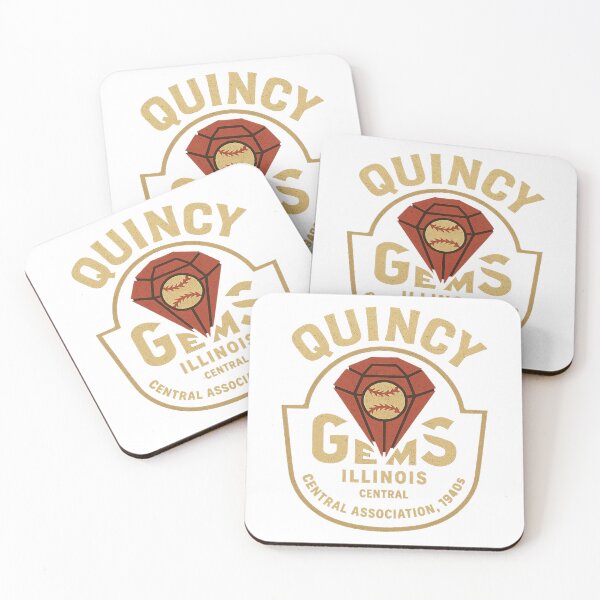 Artikelvorschau, Quincy Gems – Vintage-Baseball-Logo von Illinois (Central Association, 1940er Jahre) entworfen und verkauft von BackstopAndCo.