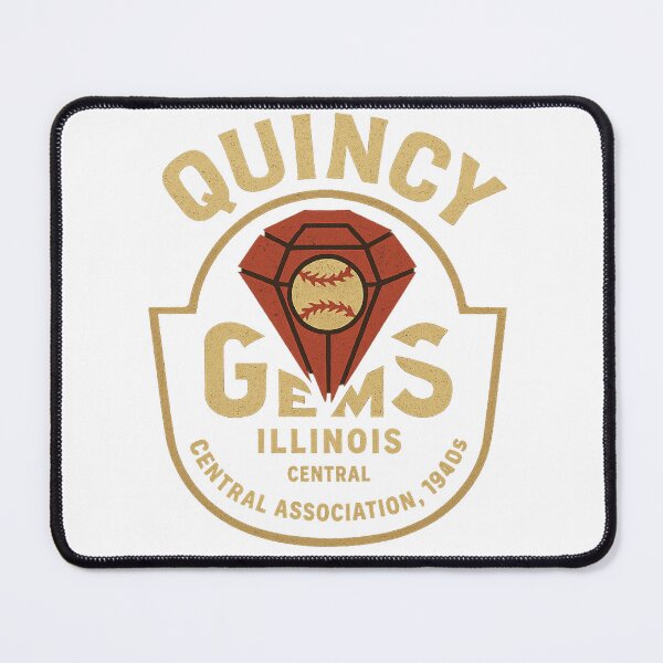 Item preview, Quincy Gems – Vintage Illinois Baseball Logo (Central Association, 1940s) designed and sold by BackstopAndCo.