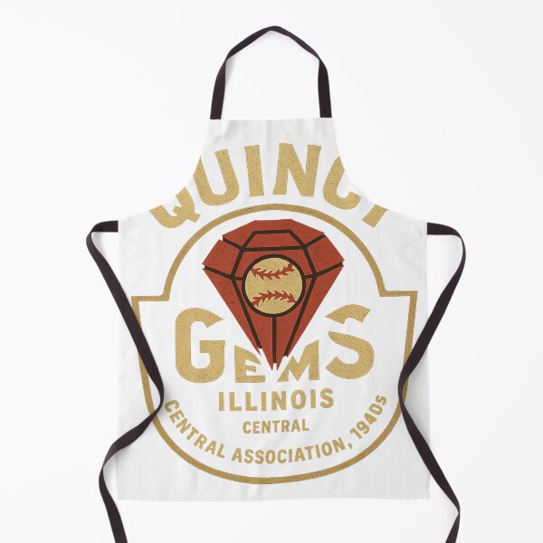 Artikelvorschau, Quincy Gems – Vintage-Baseball-Logo von Illinois (Central Association, 1940er Jahre) entworfen und verkauft von BackstopAndCo.