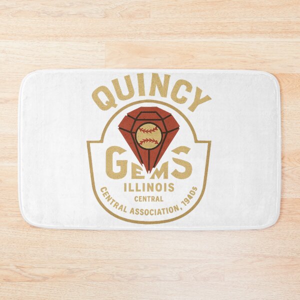 Artikelvorschau, Quincy Gems – Vintage-Baseball-Logo von Illinois (Central Association, 1940er Jahre) entworfen und verkauft von BackstopAndCo.