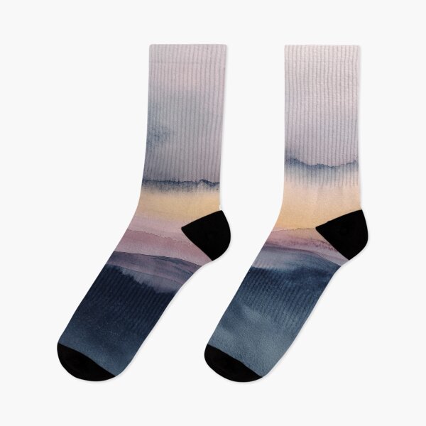 Item preview, Soft Sunrise Watercolor | Horizon Landscape Art designed and sold by solynneart.