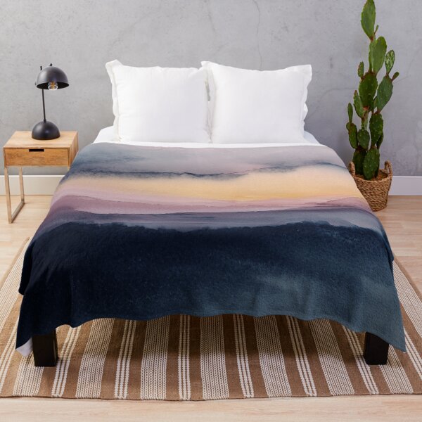 Item preview, Soft Sunrise Watercolor | Horizon Landscape Art designed and sold by solynneart.