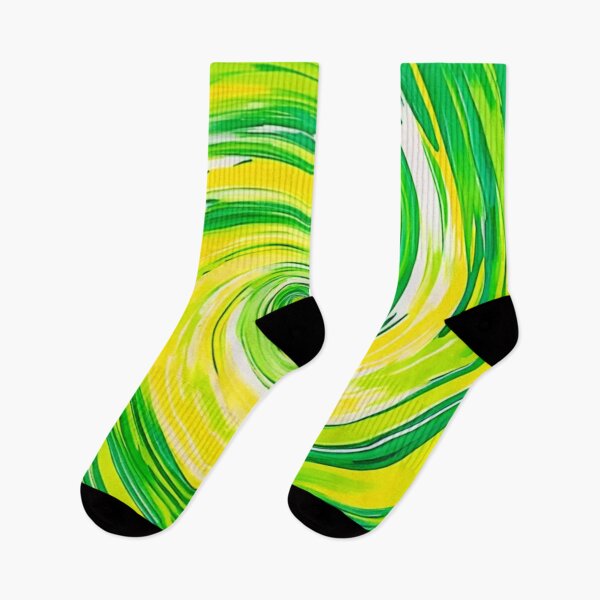 Item preview, Abstract Green Yellow Spiral Art designed and sold by Health And Fitness Posts e-Store.