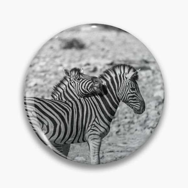 Item preview, Monochrome Embrace — Zebras in Sync, Etosha designed and sold by DavideAntoniani.
